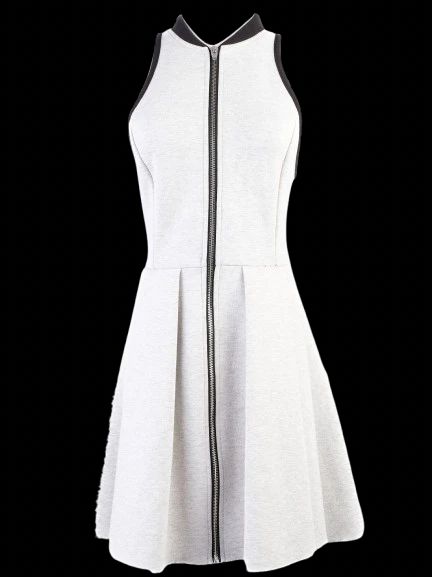 Excellent Alexander Wang Gray Polyester Sleeveless Dress Size XS