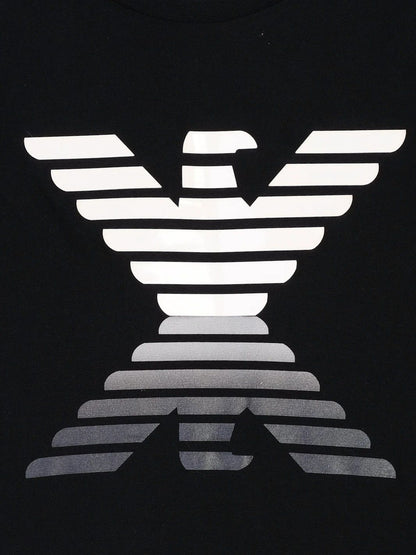 Excellent Emporio Armani Black Long Sleeve Shirt Size 10A Kids