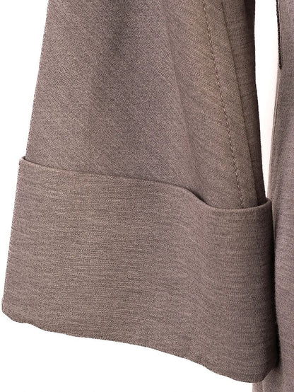 Excellent Moschino Gray Wool Jacket Size M with Wide Cuffs