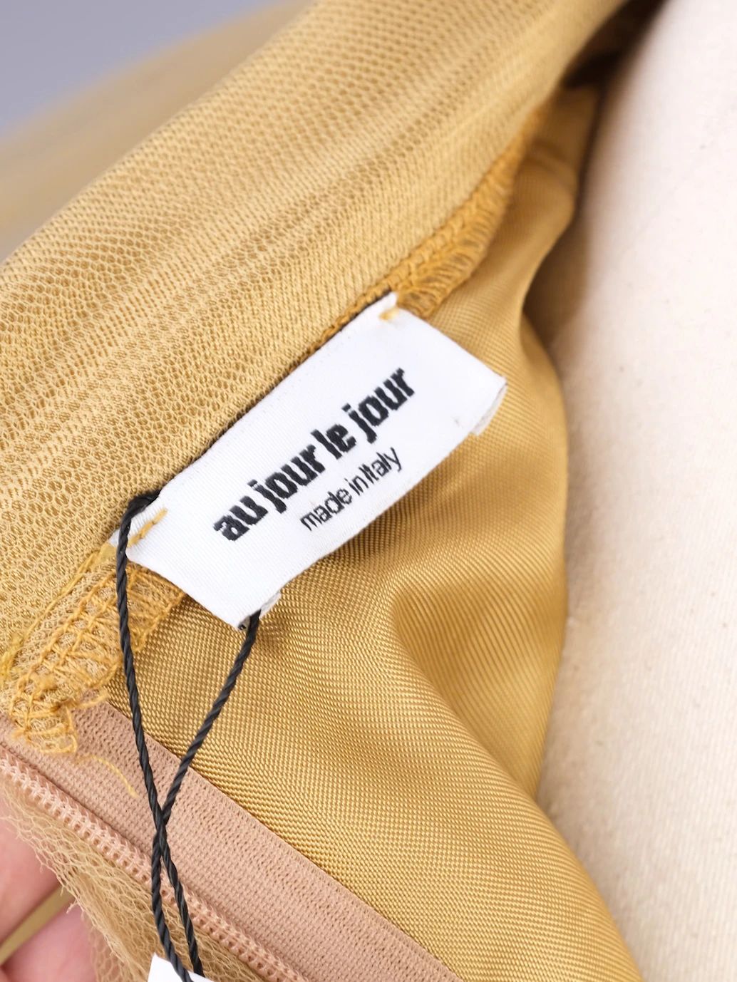 Excellent Au Jour Le Jour Yellow Nylon Tulle Skirt Made in Italy