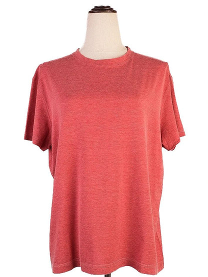 Average Isaia Pink Silk T-Shirt Size M for Women