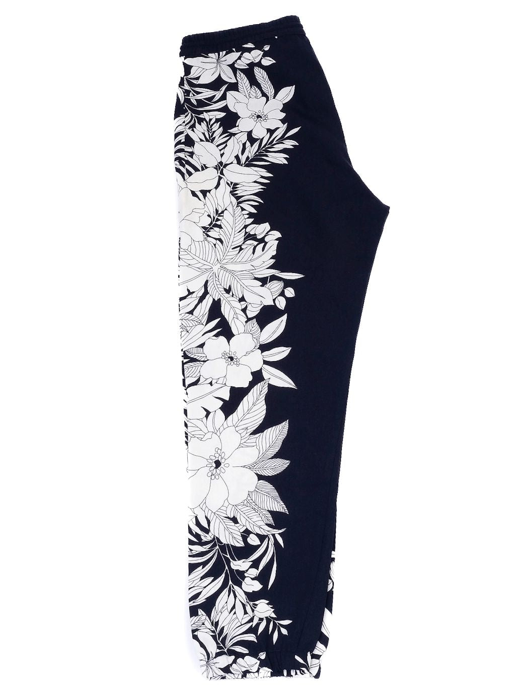 Excellent Sportmax Navy Blue Floral Sweatpants Size S