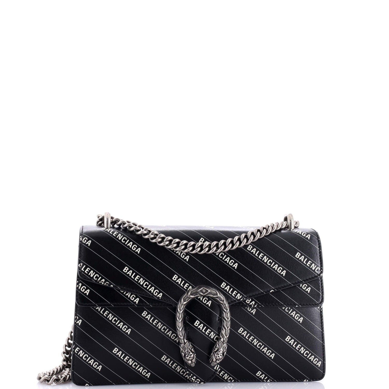 Gucci X Balenciaga The Hacker Project Dionysus Bag Logo Printed Leather Small