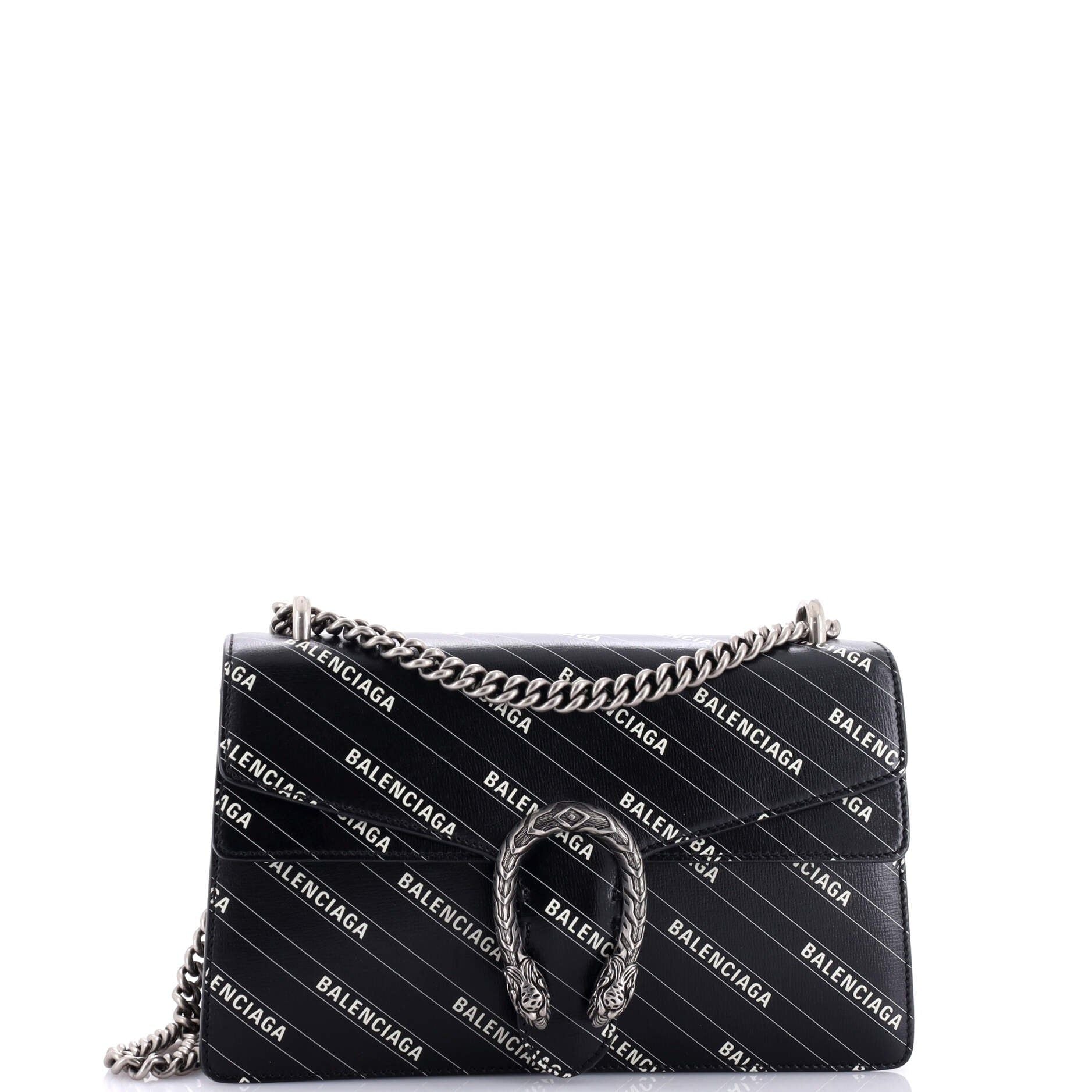 Gucci X Balenciaga The Hacker Project Dionysus Bag Logo Printed Leather Small