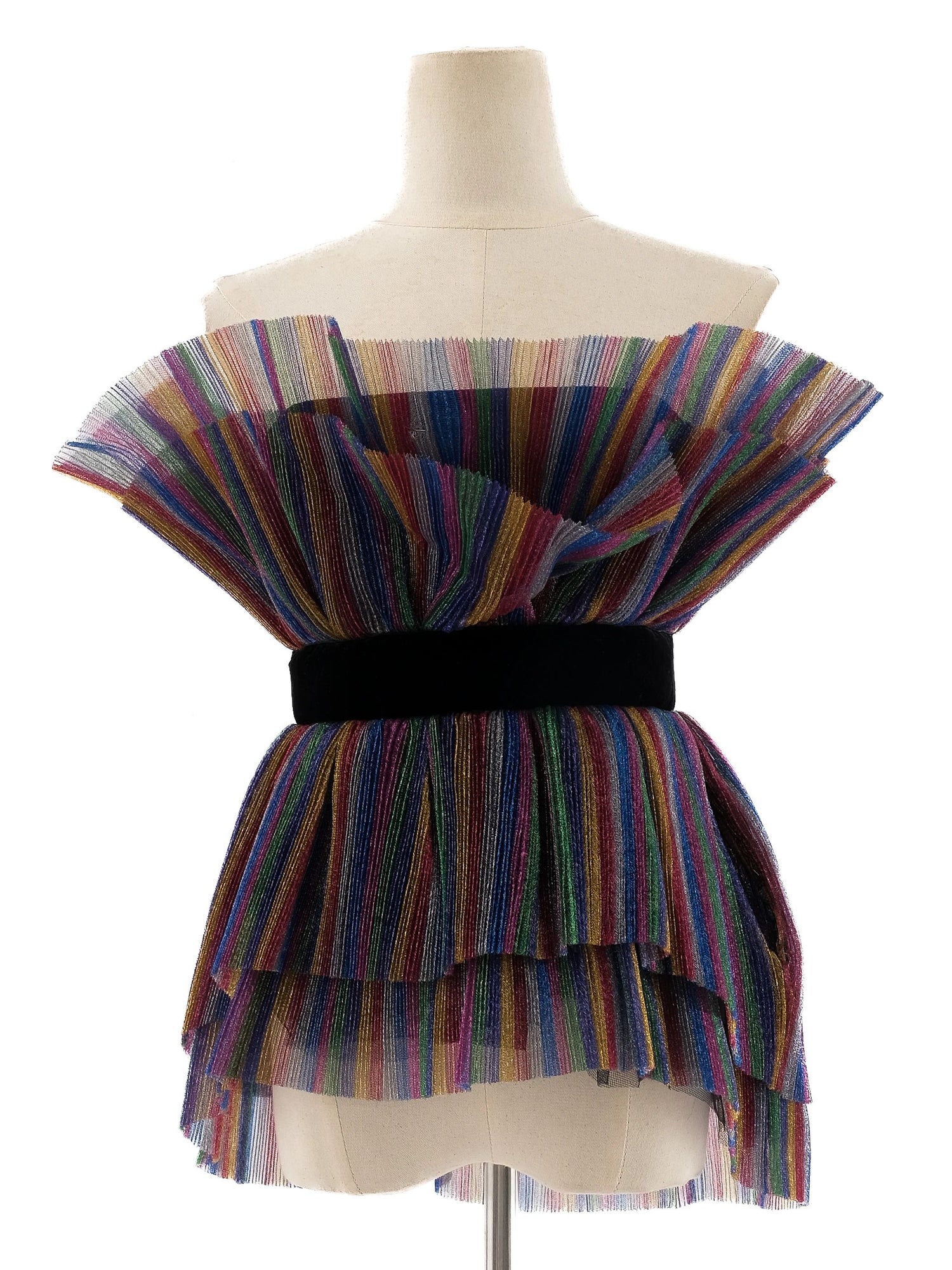 Excellent The Attico Off-Shoulder Dress M Multicolored Polyester
