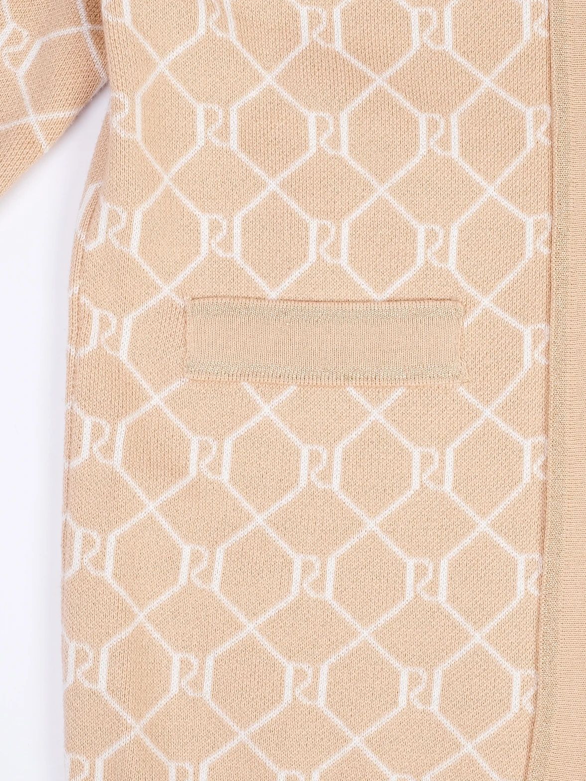 River Island Excellent Beige Cardigan Size 12 for Kids with Pockets