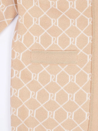 River Island Excellent Beige Cardigan Size 12 for Kids with Pockets