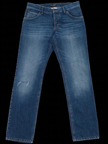 Excellent Dolce Gabbana Blue Denim Jeans Men Size N/A