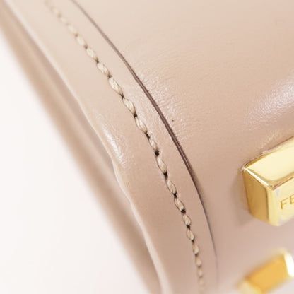 Fendi Cowhide Leather Mini Sunshine Shopper Hand-turned Shoulder Bag 2way Shoulder Bag Gray Grey Calfskin (cowhide) 8