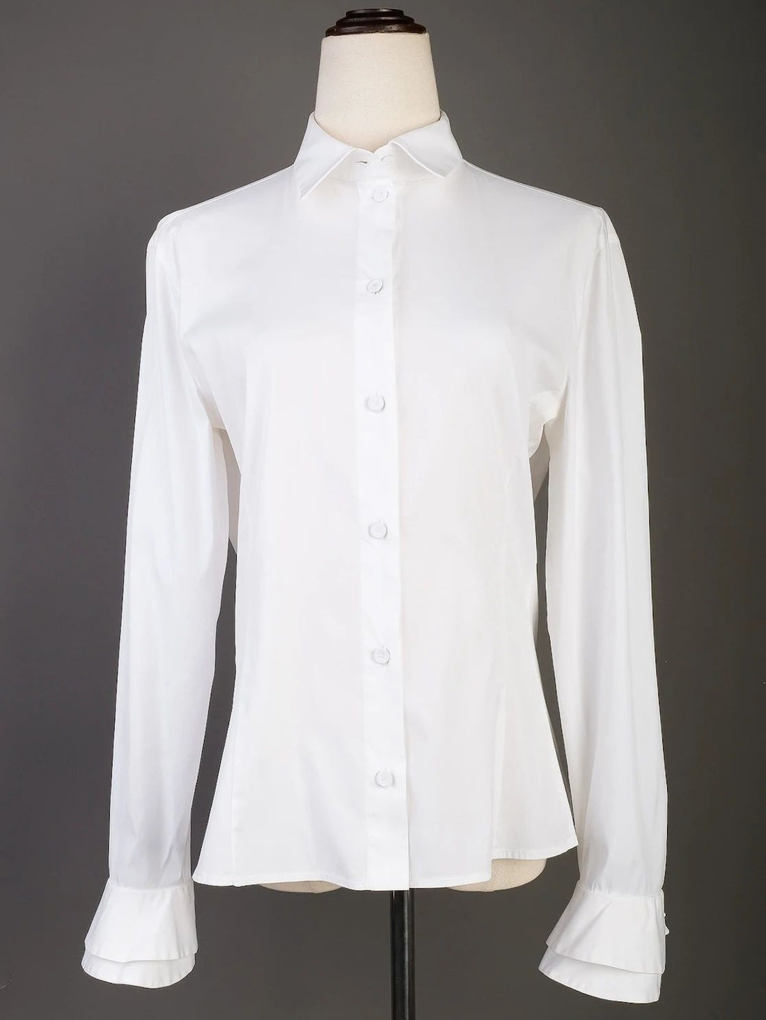 Excellent Emporio Armani White Cotton Button-Up Shirt for Women