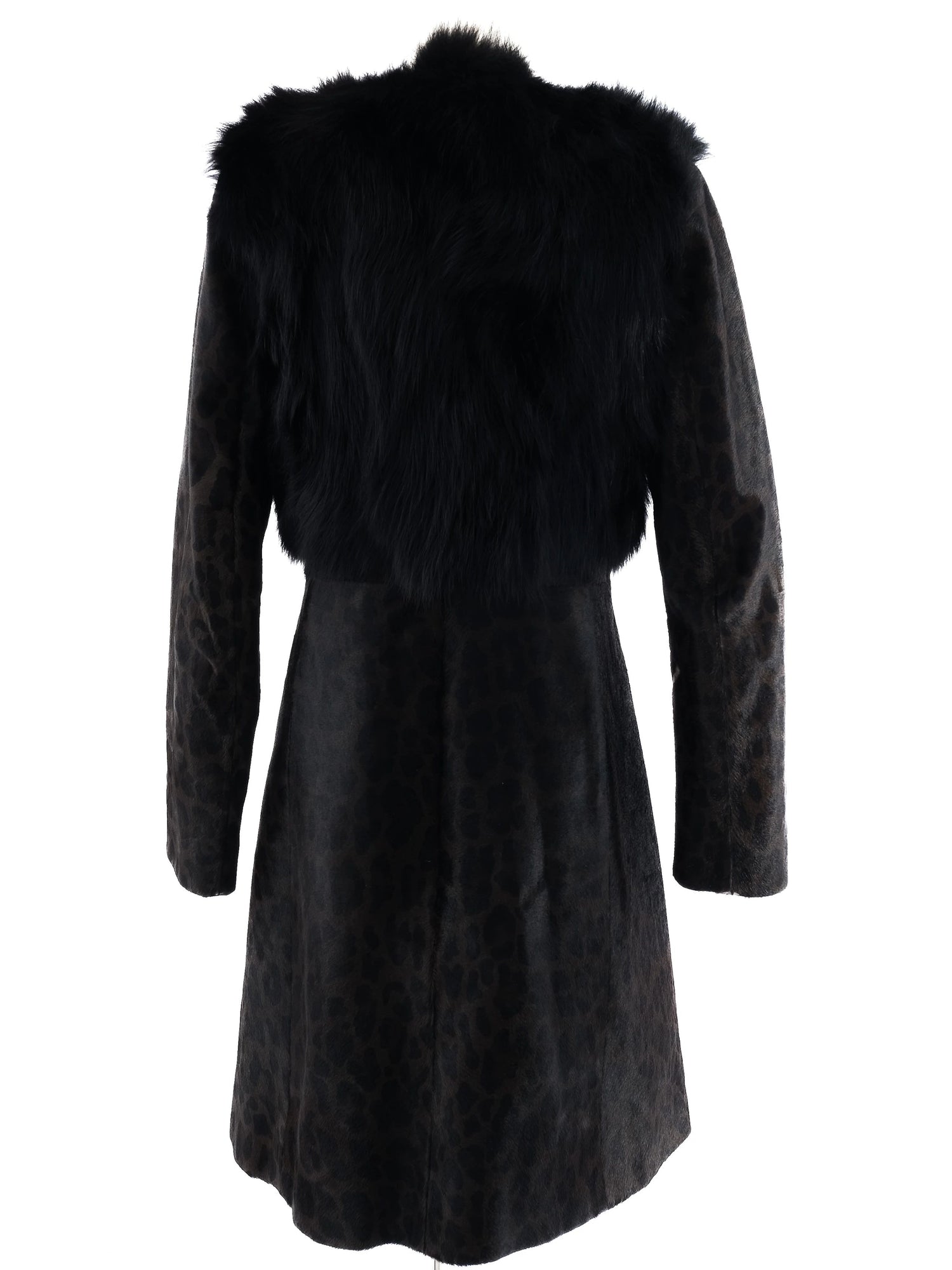 Excellent Prada Orange Fur-Like Coat Size L Women