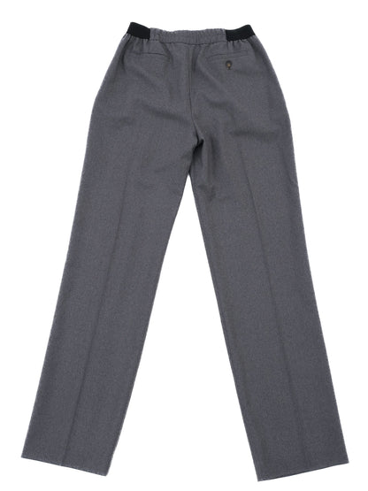 NEW Loulou Studio Gray Wool Trousers Wide Leg Size S