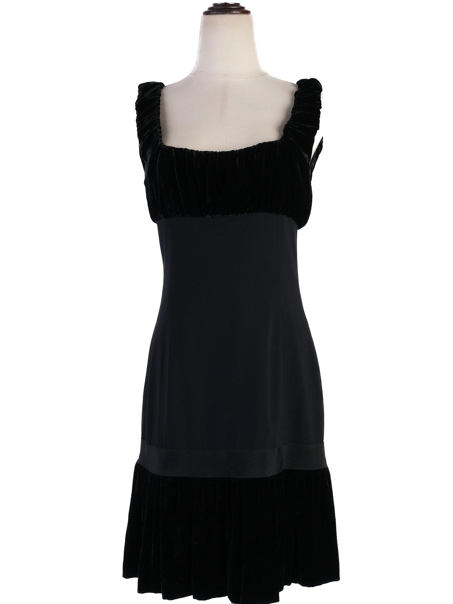 Moschino Black Sleeveless Dress Excellent Condition Viscose