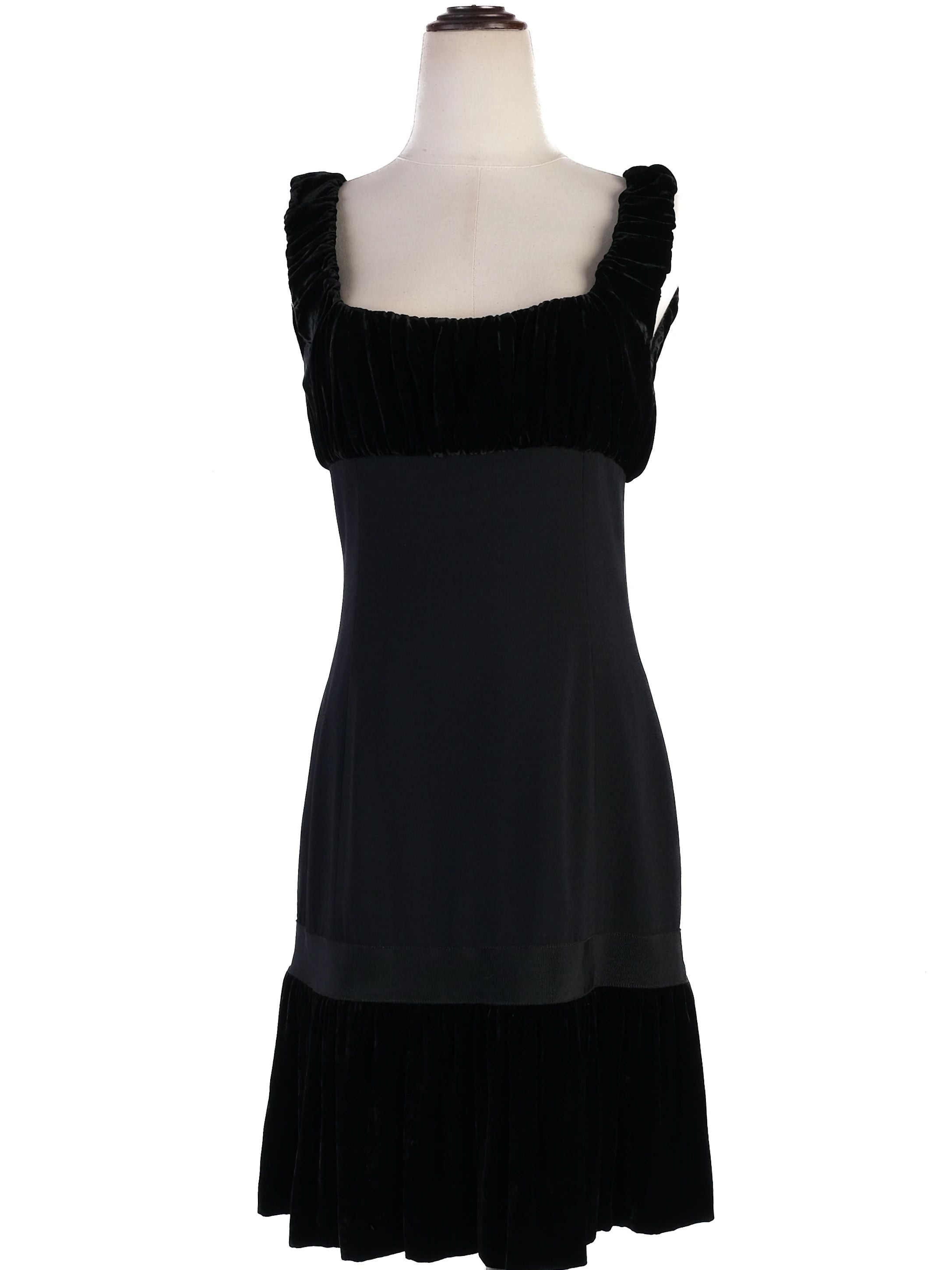 Moschino Black Sleeveless Dress Excellent Condition Viscose