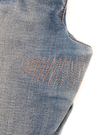 Excellent Armani Jeans Distressed Blue Cotton Size N/A