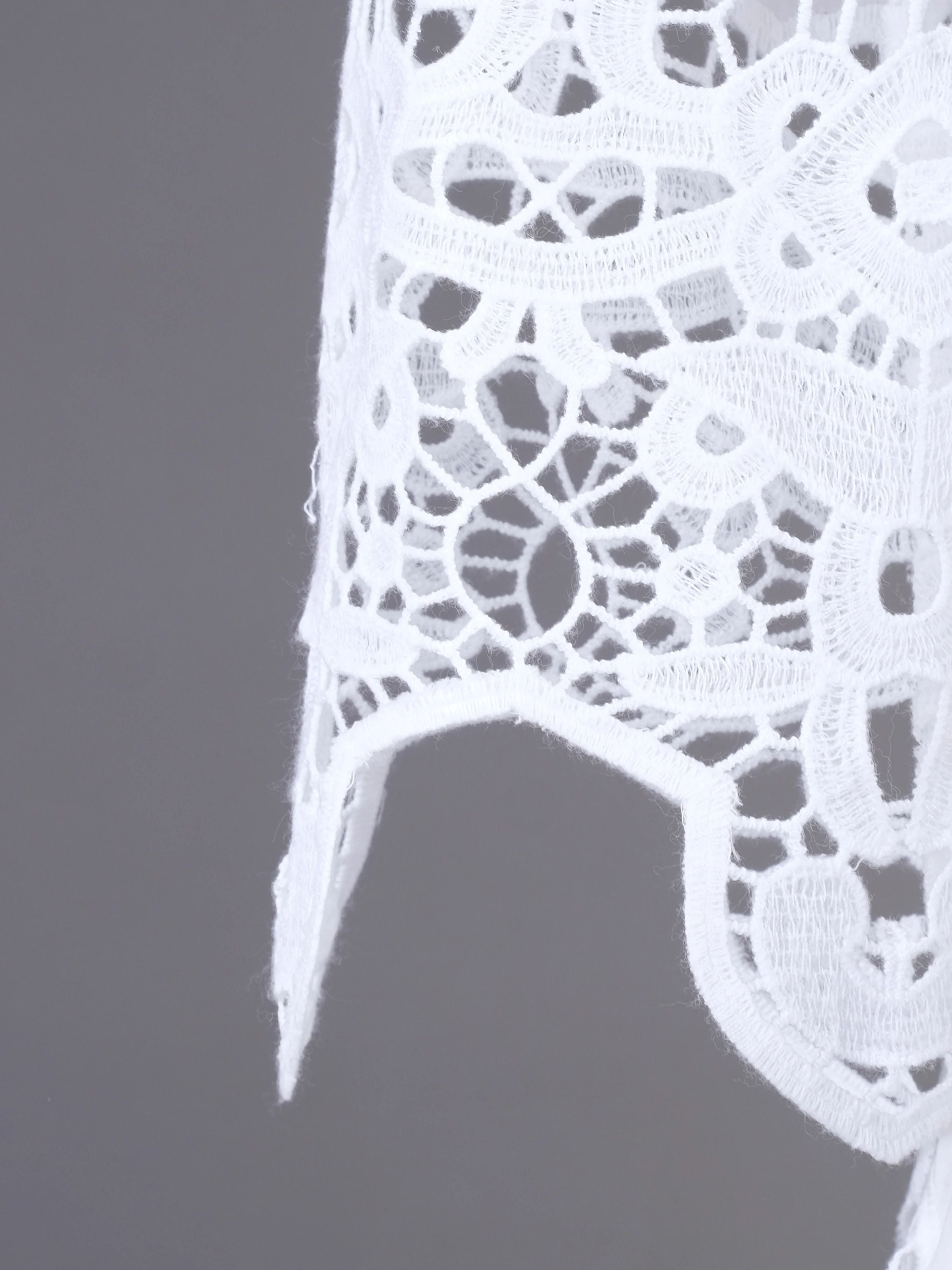 Excellent By Malene Birger White Cotton Lace Dress Size XS