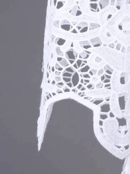 Excellent By Malene Birger White Cotton Lace Dress Size XS