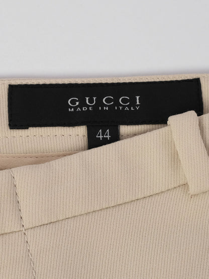 Excellent Gucci White Wool Pants Size M Made in Italy