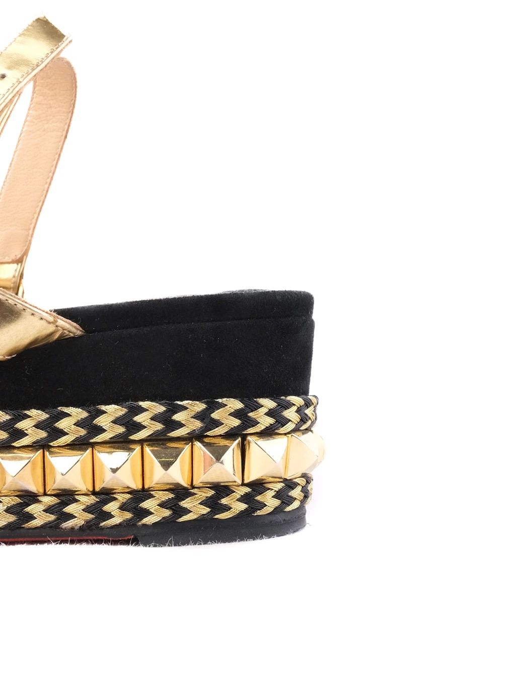 Excellent Christian Louboutin Yellow Platform Sandals Size 37