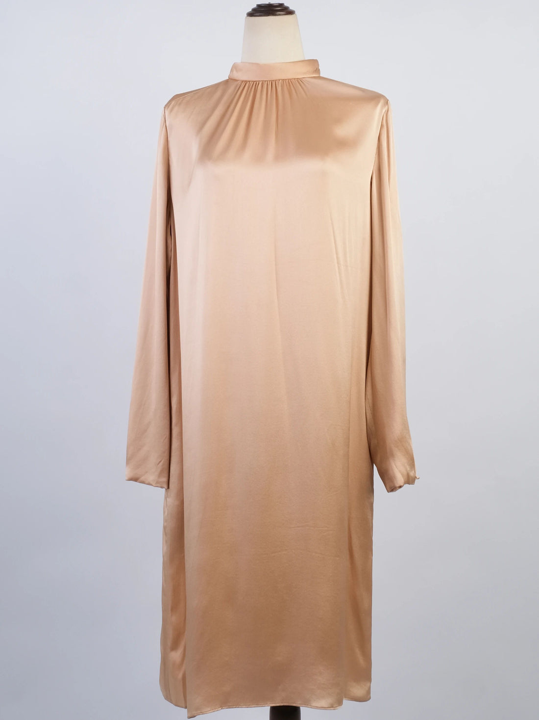 Excellent Chloe Pink Silk Long Sleeve Dress Size L