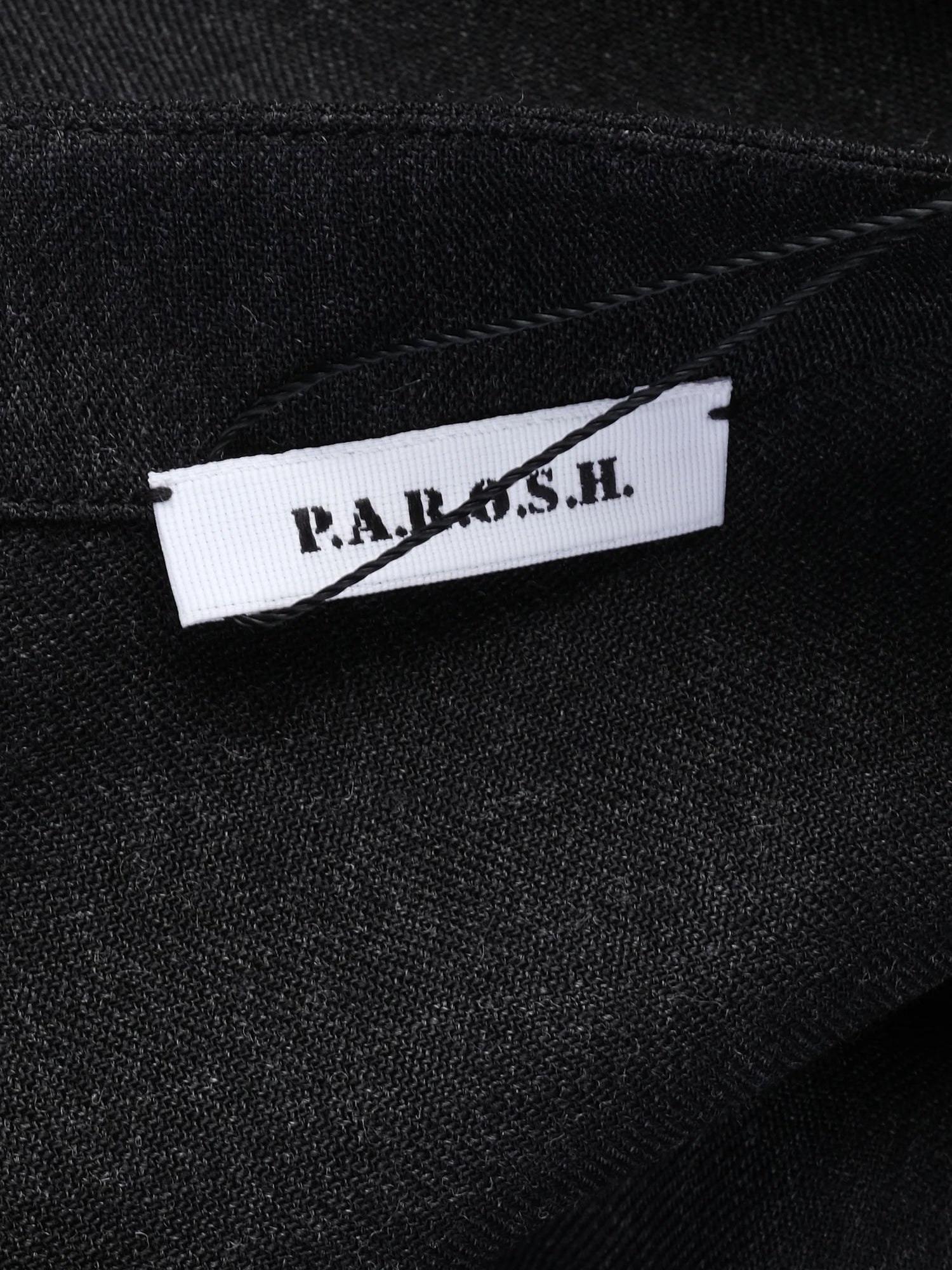 Excellent P.A.R.O.S.H. Gray Wool Dress Size S with Flared Hemline