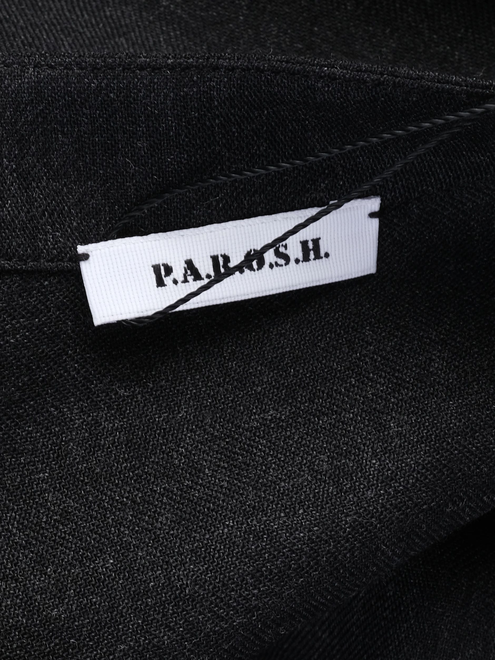 Excellent P.A.R.O.S.H. Gray Wool Dress Size S with Flared Hemline