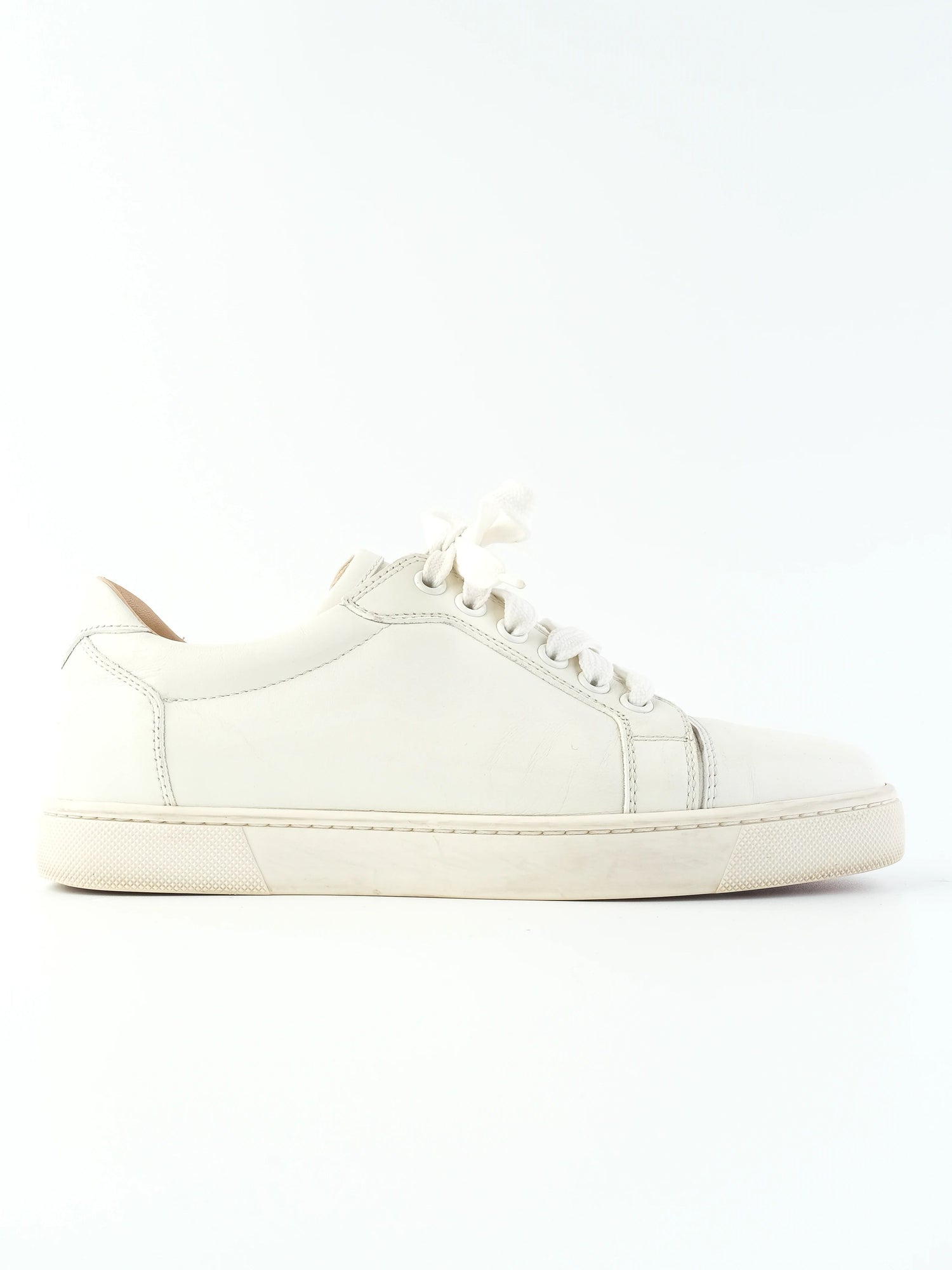 Excellent Christian Louboutin White Leather Sneakers Size 36