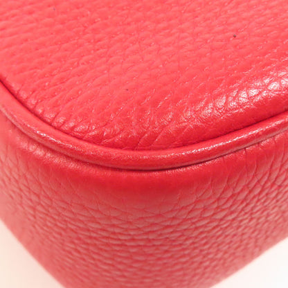 Gucci Leather Soho Disco Shoulder Bag Red Leather 308364