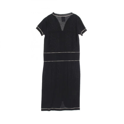 Chanel Black White Dress Cotton P 47675k 06010