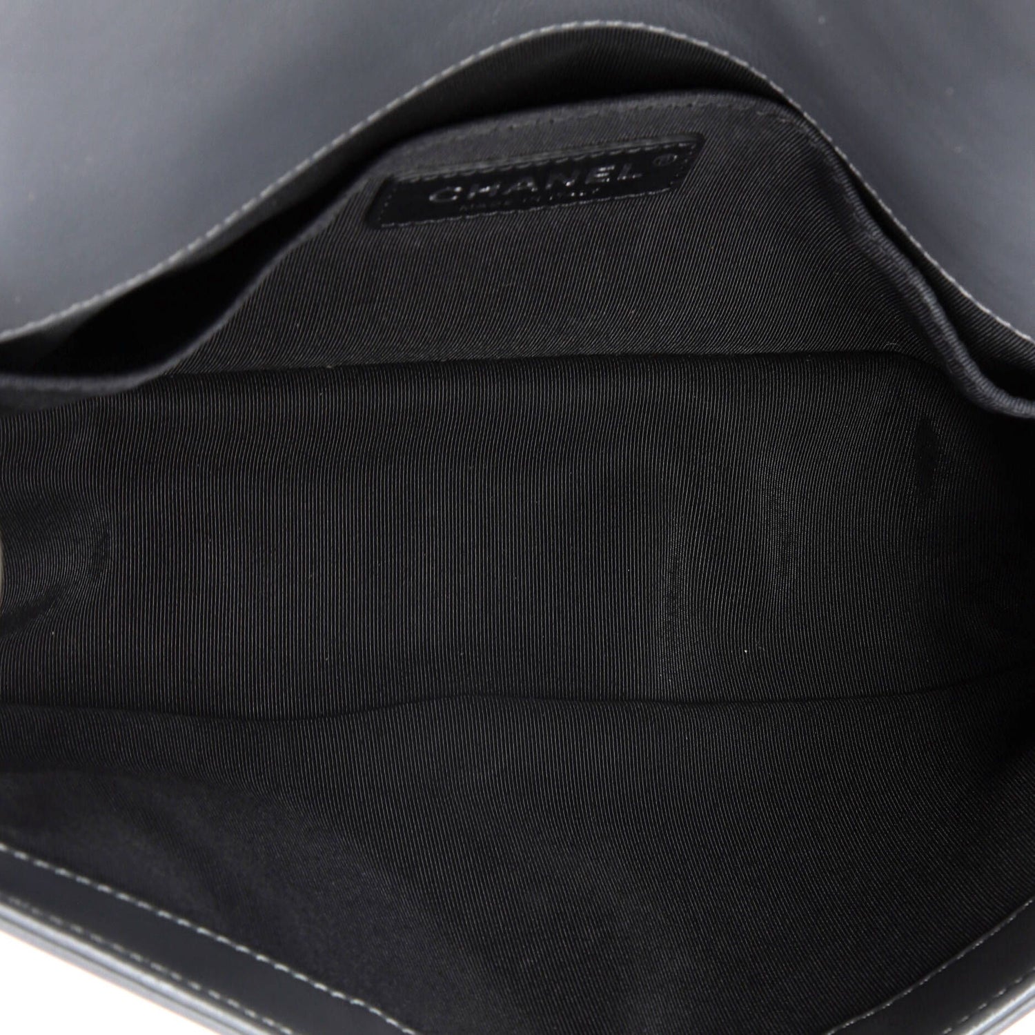 Chanel Boy Flap Bag Braided Tweed Old Medium