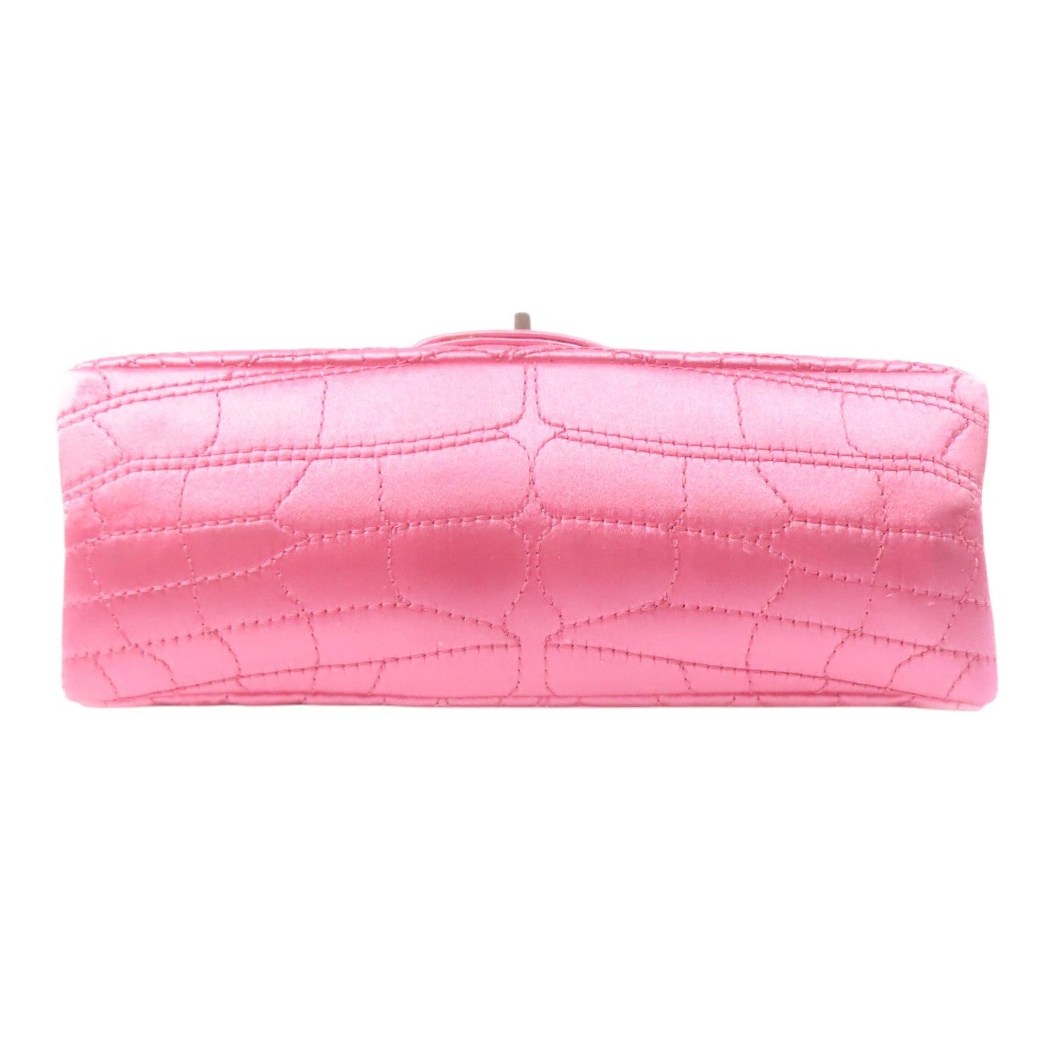 Chanel Classic Double Flap 20 Shoulder Baga Satin Pink