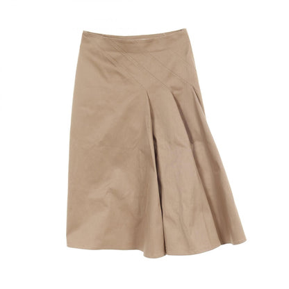 Dior Skirt Beige Cotton 911j 33a 3218