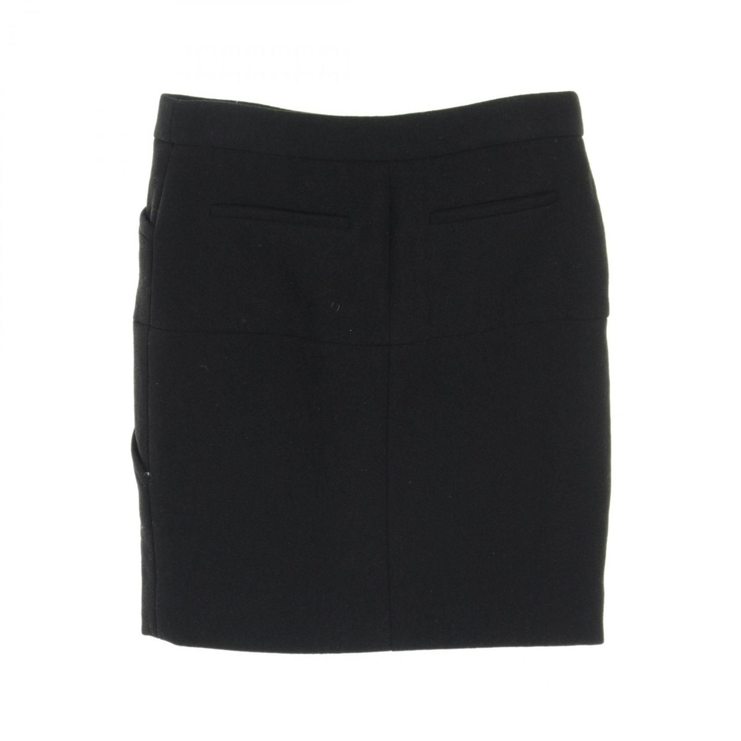 Chanel Black Skirt Wool P 44341v 32650