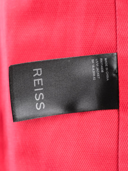 Excellent Reiss Red Wool Blazer Size L for Women