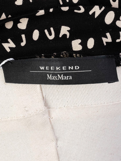 Weekend MaxMara Black Patterned Dress Size M Excellent Condition