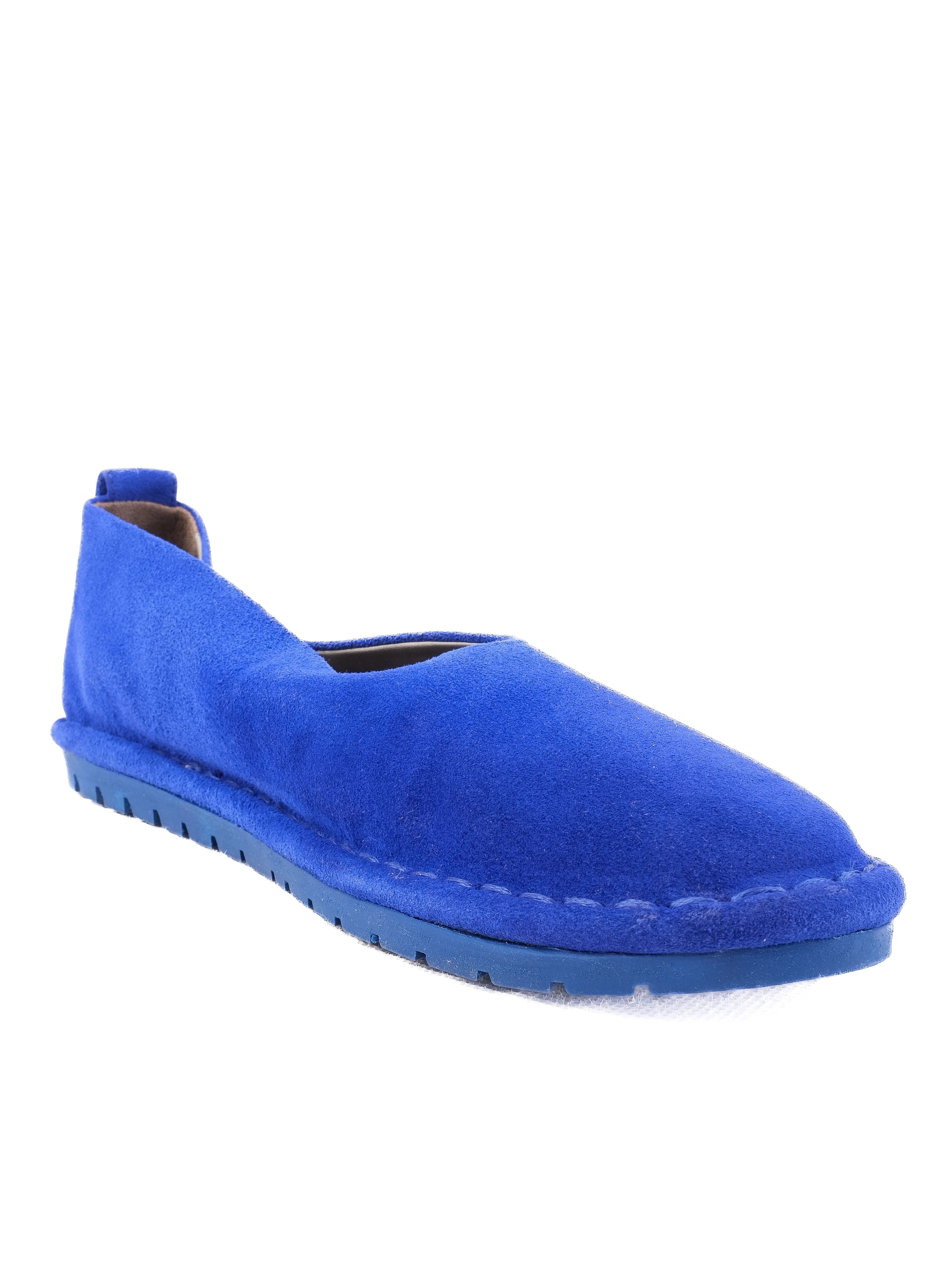 NEW Marseil Blue Suede Slip-On Shoes Size 38 for Women