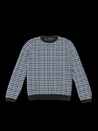 Perfect Loro Piana Houndstooth Sweater for Kids Size 12 Silk Blend
