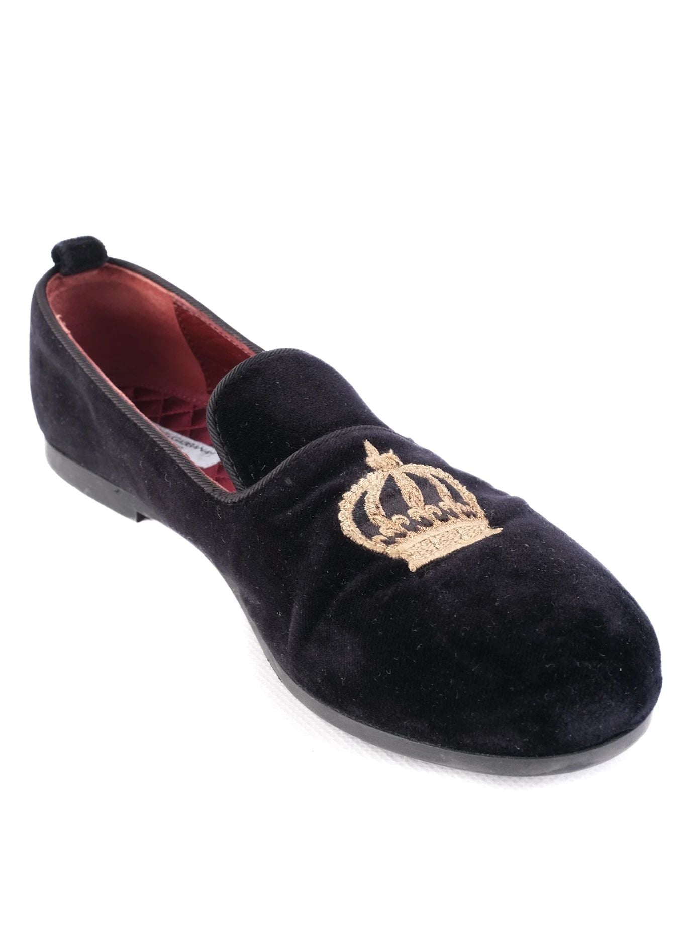 Excellent Dolce Gabbana Black Suede Loafers for Kids Size 35