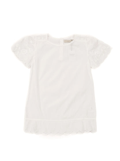Excellent Stella McCartney Kids White Cotton Blouse Size 10