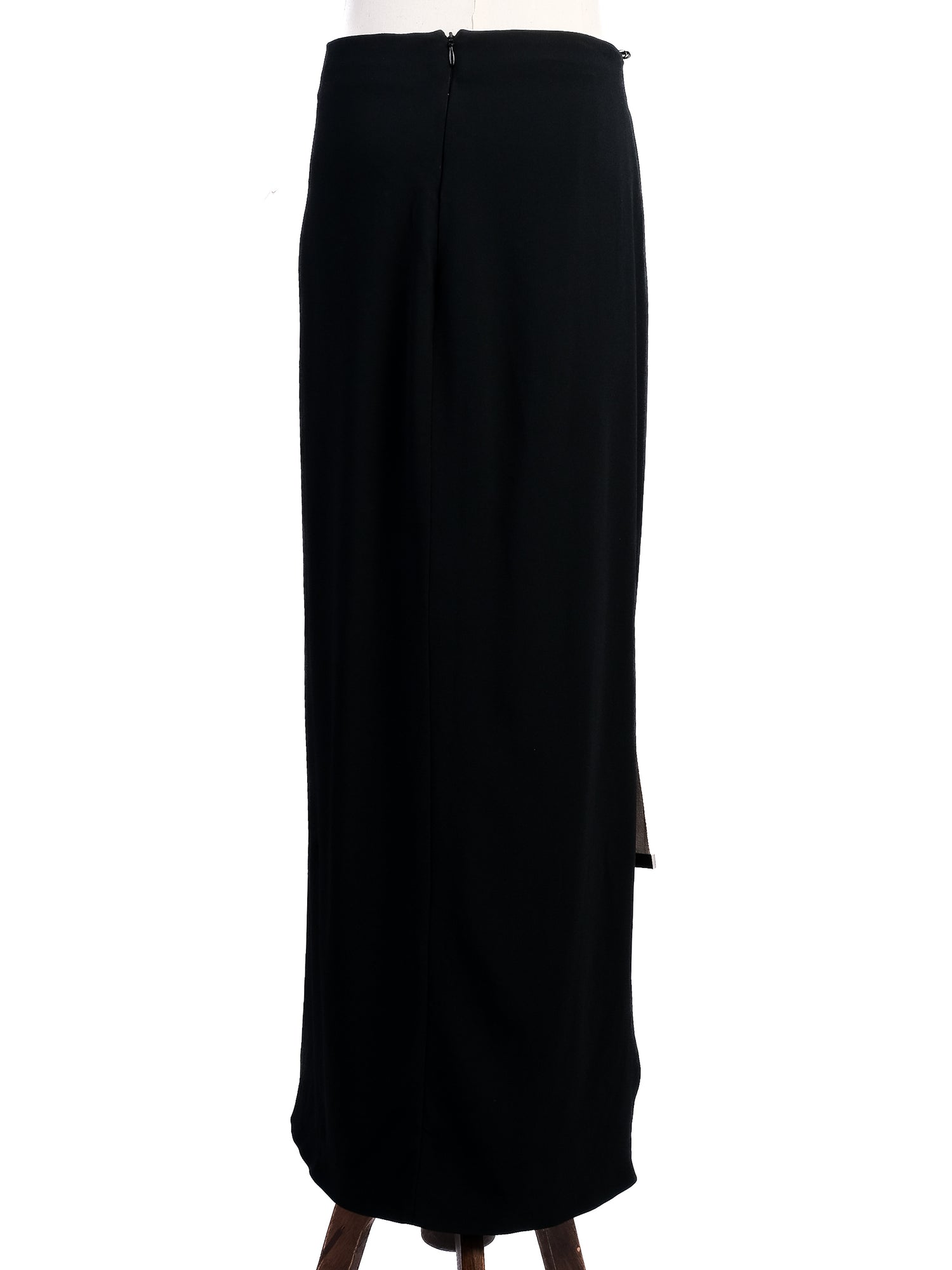 Excellent Acne Studios Black Viscose Skirt Size M with Side Straps