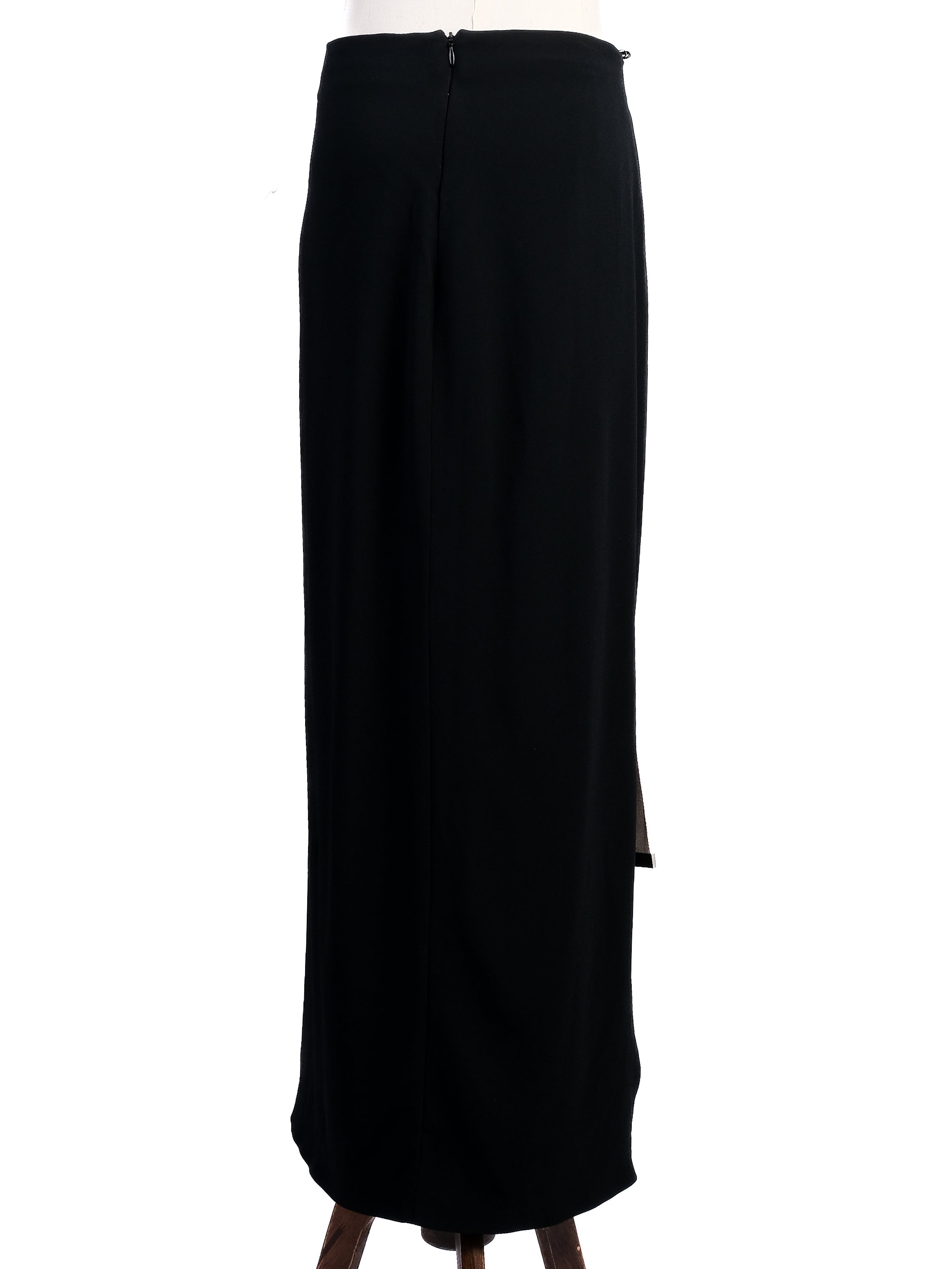 Excellent Acne Studios Black Viscose Skirt Size M with Side Straps