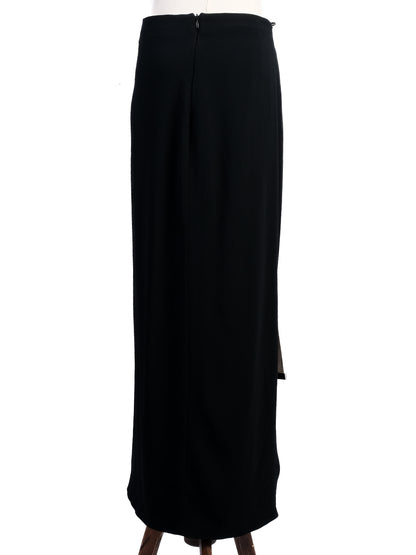 Excellent Acne Studios Black Viscose Skirt Size M with Side Straps