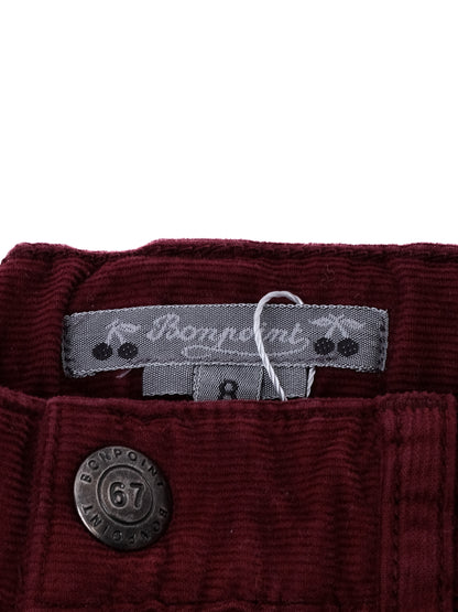 Excellent Bonpoint Red Cotton Pants Size 8 for Kids