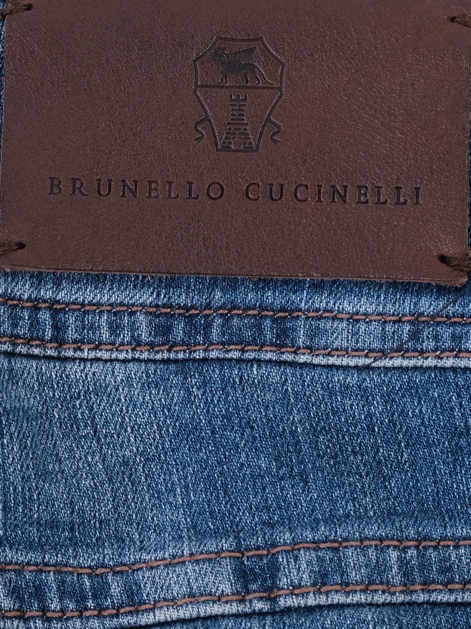 Excellent Brunello Cucinelli Blue Cotton Jeans Size S