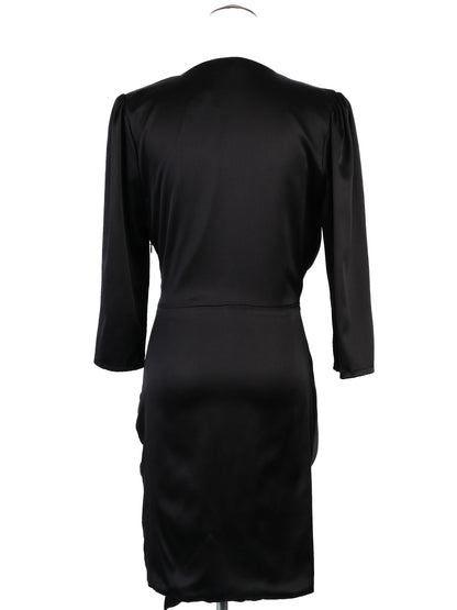 Excellent Flavio Castellani Black Polyester Dress Size M