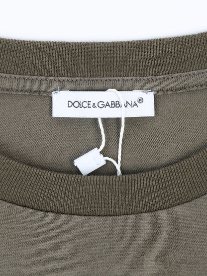 Excellent Dolce &amp; Gabbana Kids Green Camouflage T-Shirt Size 10
