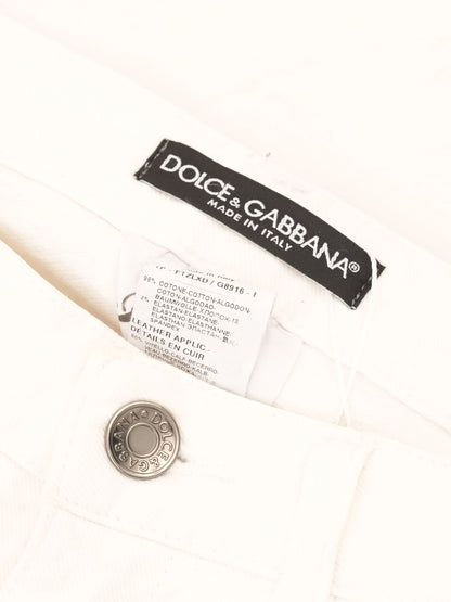 Excellent Dolce &amp; Gabbana White Jeans for Kids Size XS