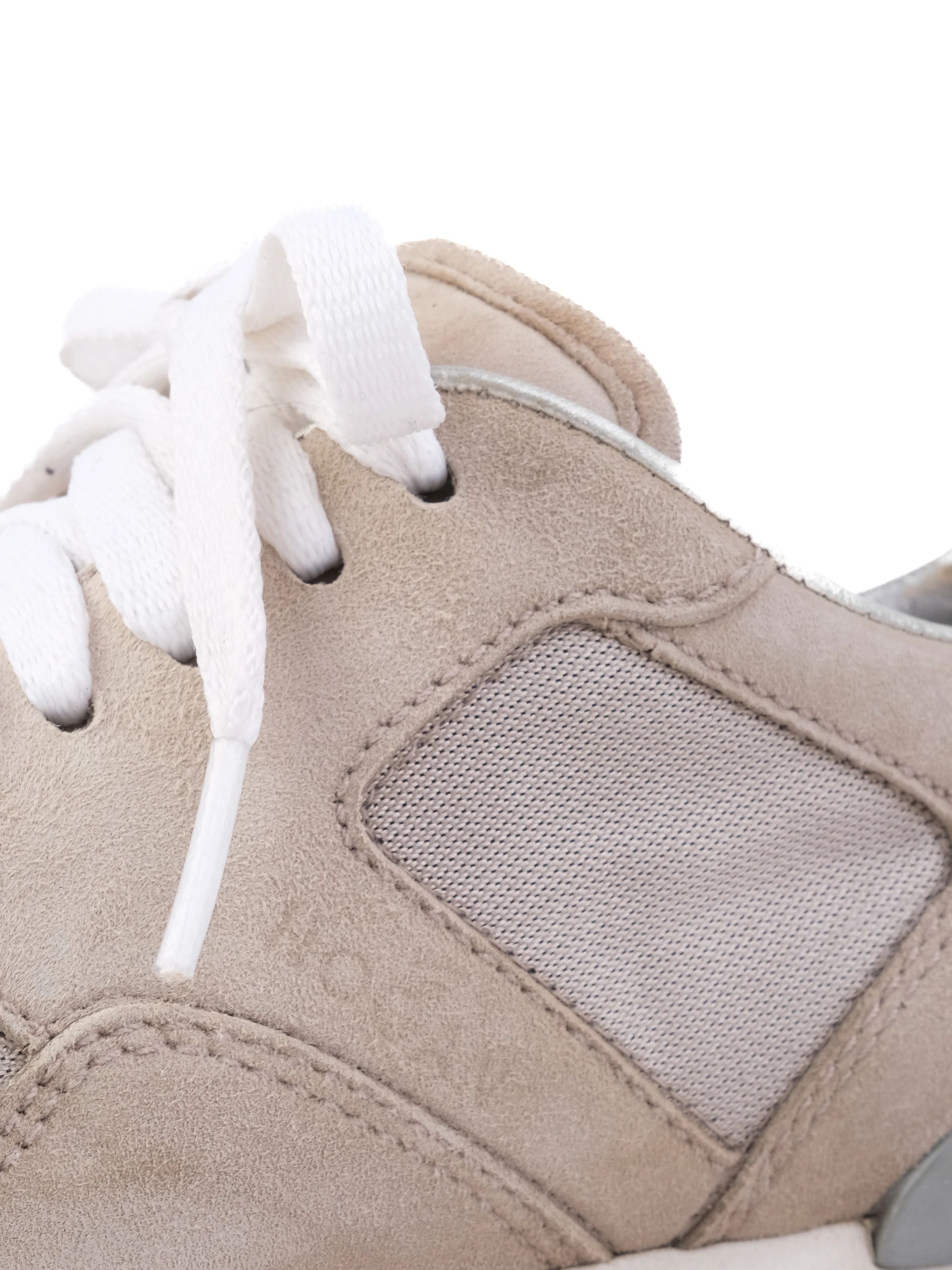 Excellent Hogan Gray Leather Sneakers Size 36.5 Women