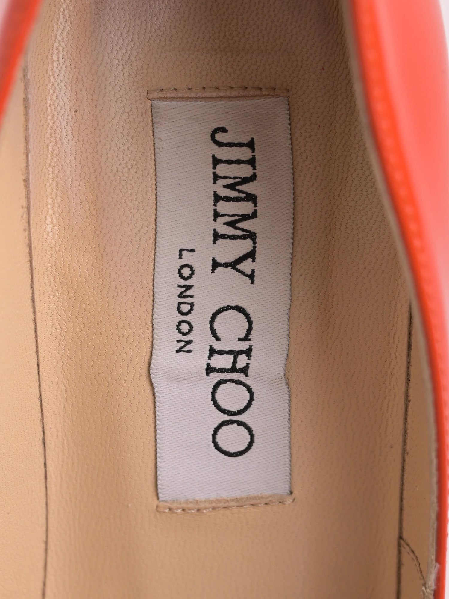 Good Jimmy Choo Red Leather Stiletto Heels Size 35.5