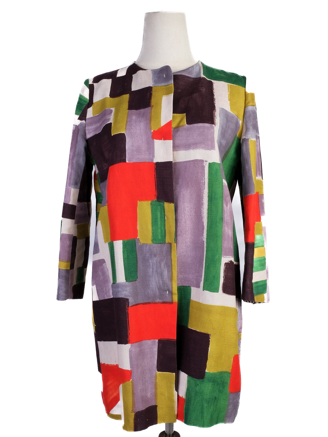 Max Mara Colorful Geometric Coat Size S Excellent Condition